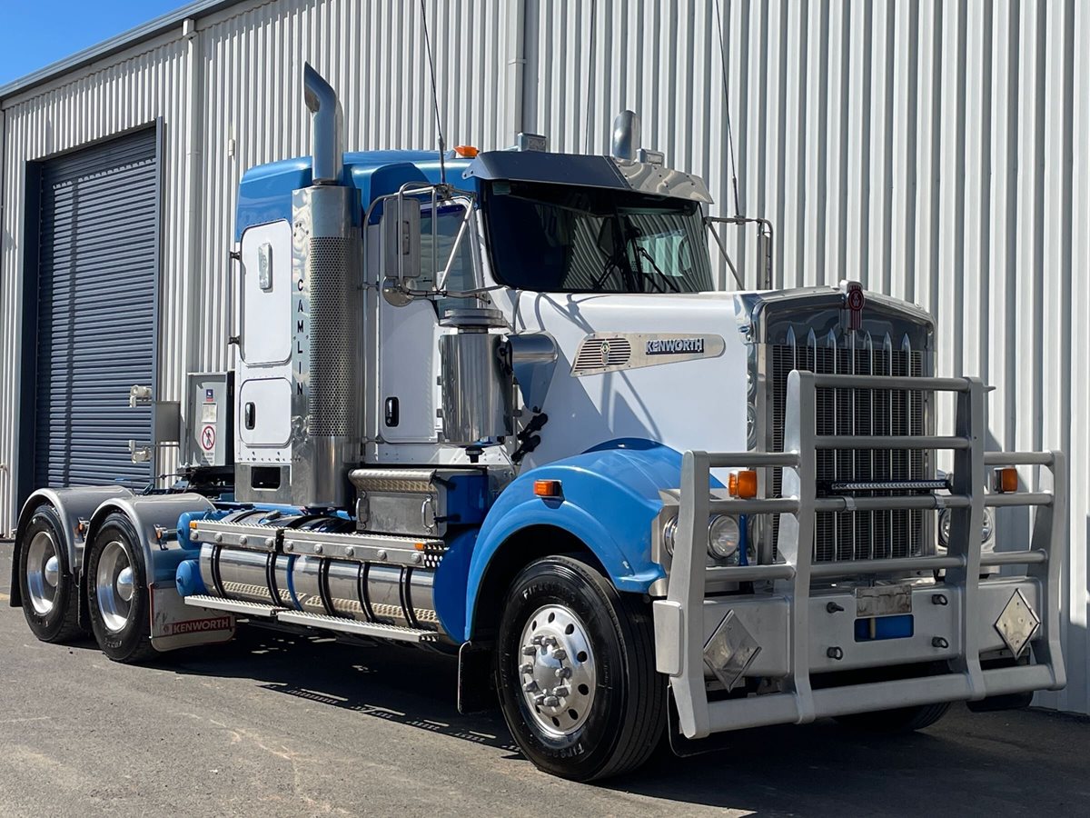 View 2012 Kenworth T909 available via auction.