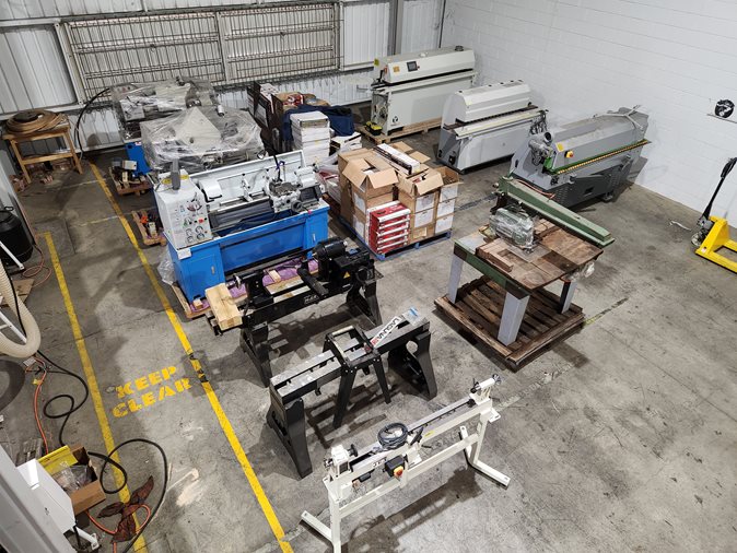 View a variety of woodwork machinery available via auction.