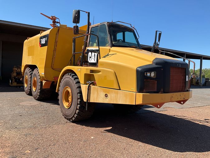 View Caterpillar 740B available via auction.