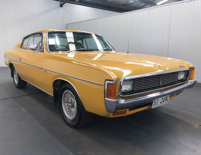 View mustard 1973 Chrysler Valiant sold car at our previous auction.