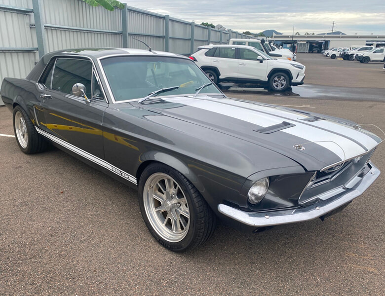 View grey 1968 Ford Mustang sold car at our previous auction.