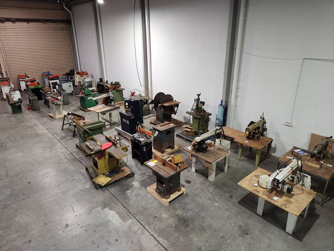 View a variety of woodwork machinery available via auction.