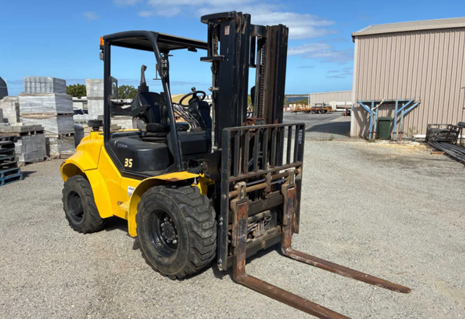 Yellow 2021 Liftsmart LS-RT35-4 All Terrain Forklift
