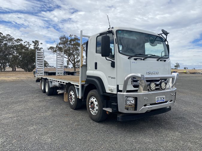 View a white 2020 Isuzu FYJ 300-350 available via auction.