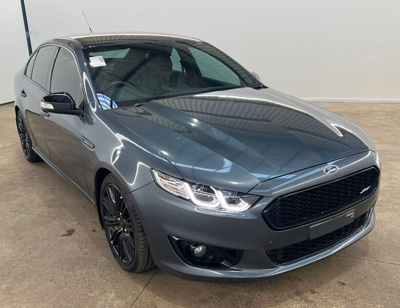View silver blue 2016 Ford Falcon sold car at our previous auction.