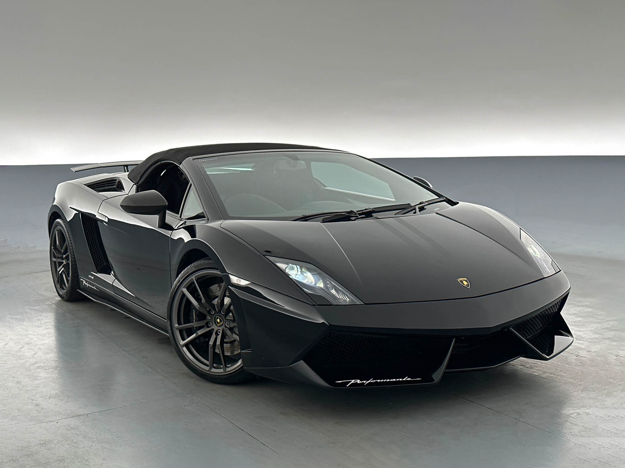 View a black 2012 Lamborghini Gallardo L140 LP570-4 Performante available via auction.