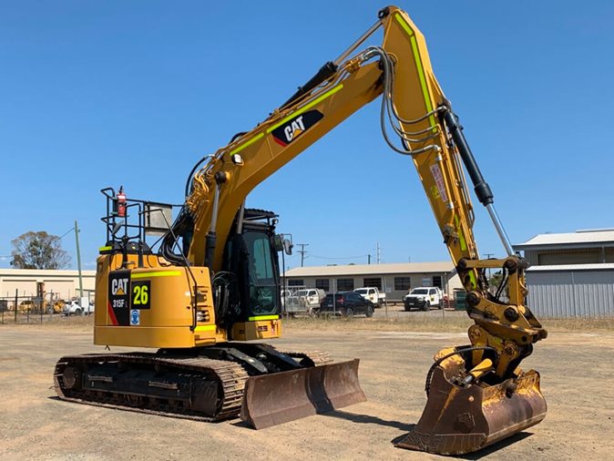 Yellow Caterpillar 315FLCR Excavator Steel Tracked via auction.