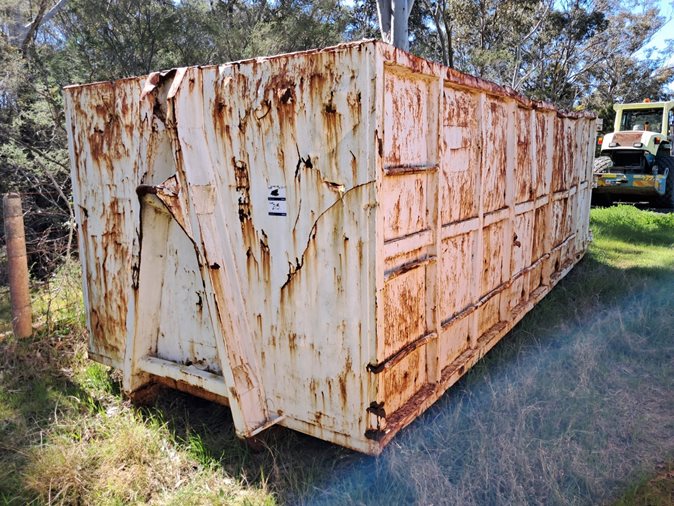 Hooklift Skip Bin, Approx. 25 Cubic Metre