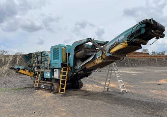 View 2011 Powerscreen track mounted impact crusher available via auction.