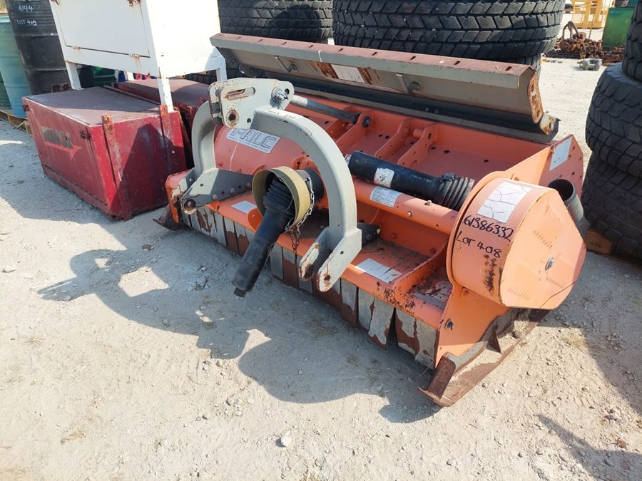 View flail mower attachment available via auction.