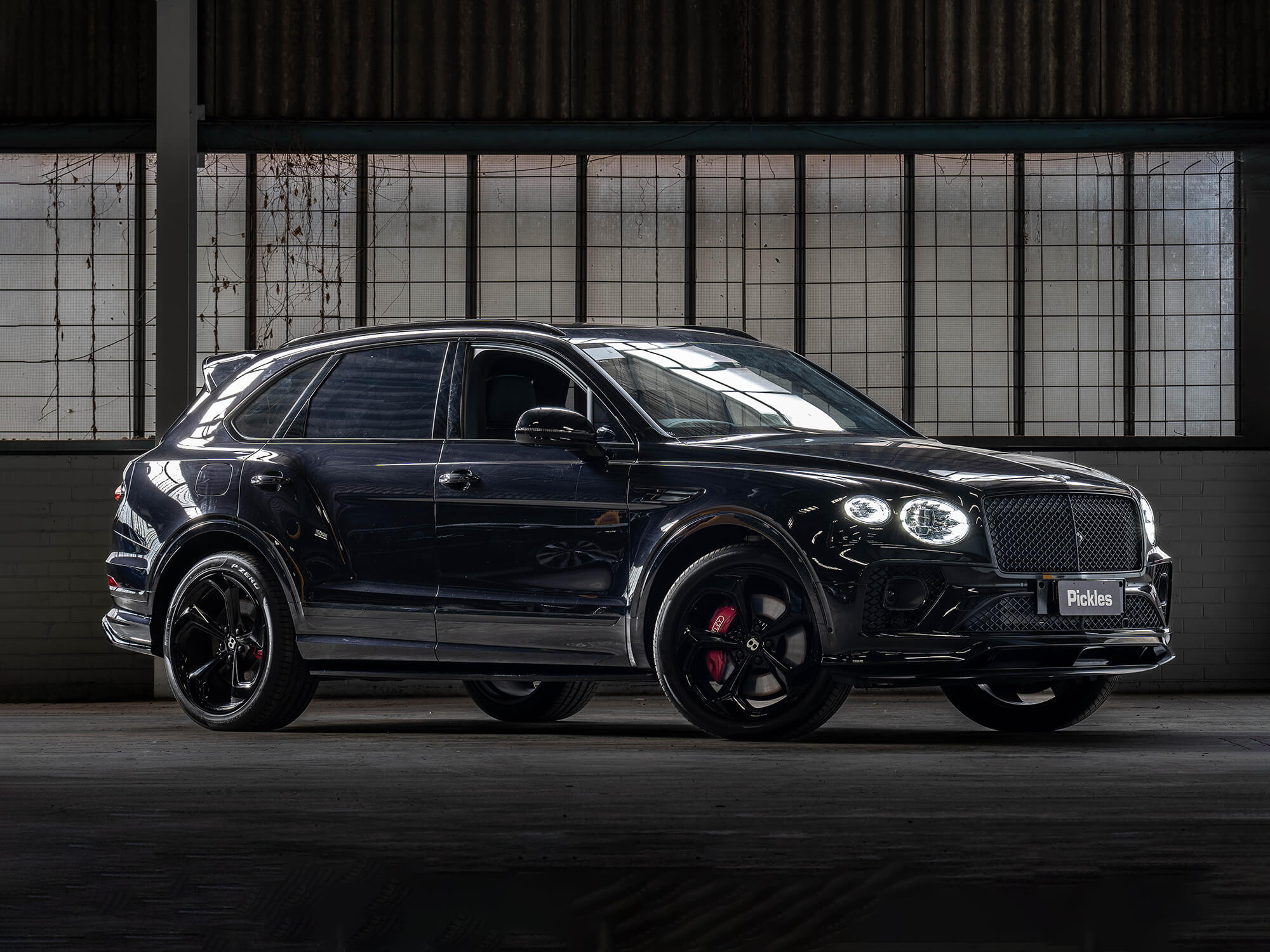 View a black 2022 Bentley Bentayga availble via auction.