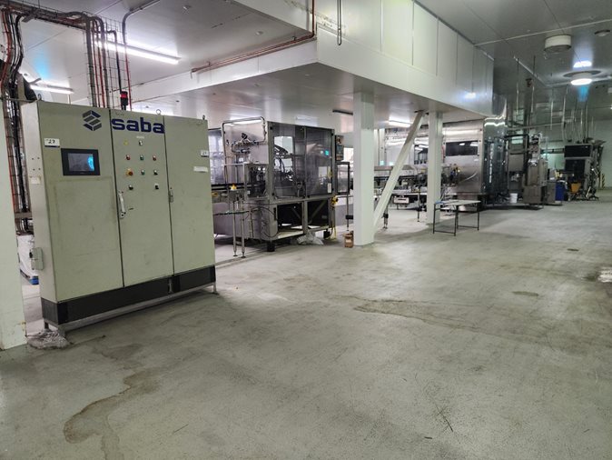 Serac Filling Line, Production Line, Includes Lot Numbers 11 to 28