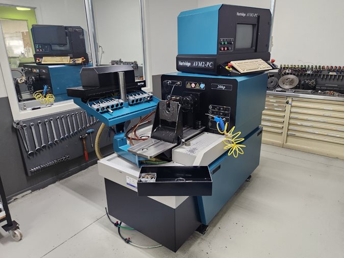 Diesel Fuel Injection Test Bench, Hartridge, AVM20-12A and Contents to Test Room 4