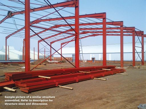 HOT DIPPED GALVANIZED 18m wide x 24m long x 6m high