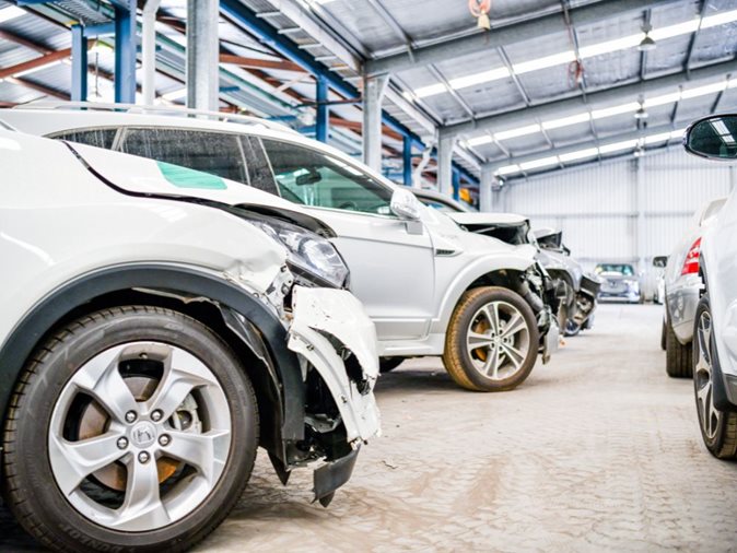 White Salvage Cars