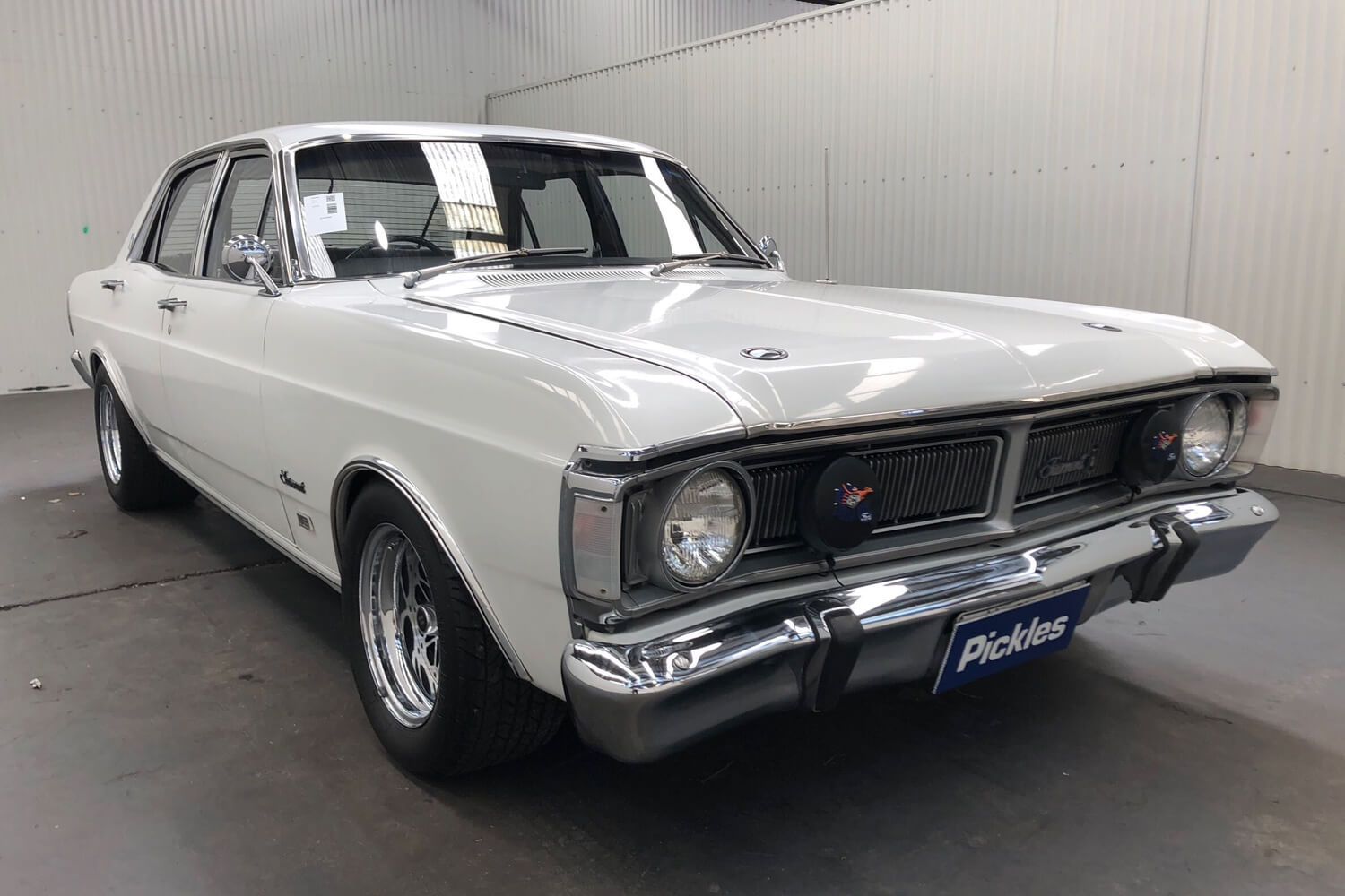 View a white 1970 Ford Fairmont XY available via auction.