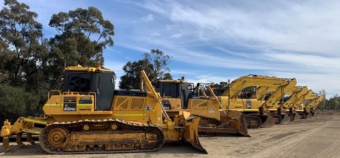 Yellow heavy equipment