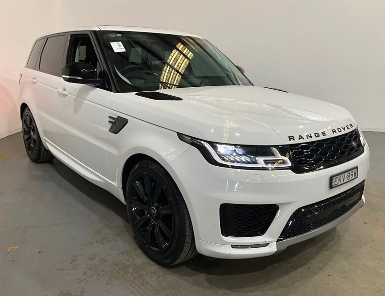 View white 2020 Land Rover Range Rover Sport sold car at our previous auction.