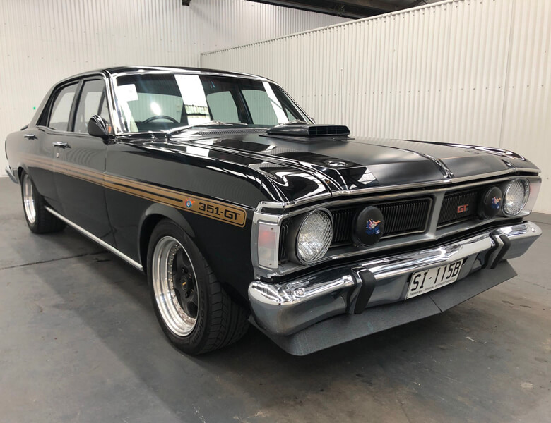 View black 1970 Ford Fairmont GT sold car at our previous auction.