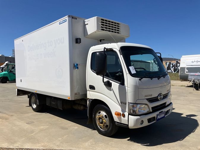 View 2019 Hino 300 616 refrigerated pantech available via auction.