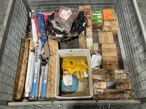 Pallet Cage Containing Mixed Automotive Parts