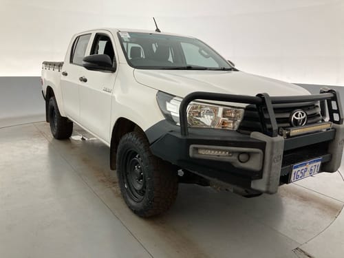 2018 Toyota Hilux - GUN125R Workmate Utility Double Cab 4dr Spts Auto 6sp 4x4 955kg 2.4DT