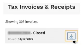 download tax invoice - step 6